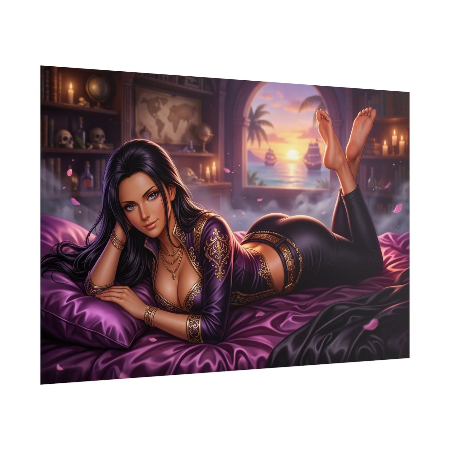 Nico Robin Poster, One Piece Wall Art, Anime Print, Gamer Decor