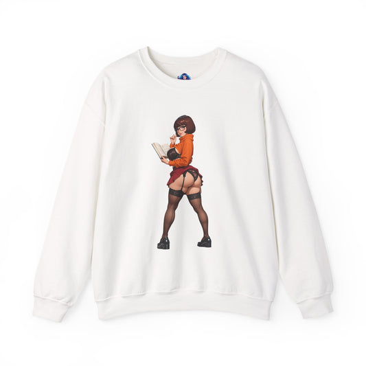 Velma-Sweatshirt, Scooby-Doo-Rundhalsausschnitt, Gemütliche Anime-Fanbekleidung für Fans und Sammler