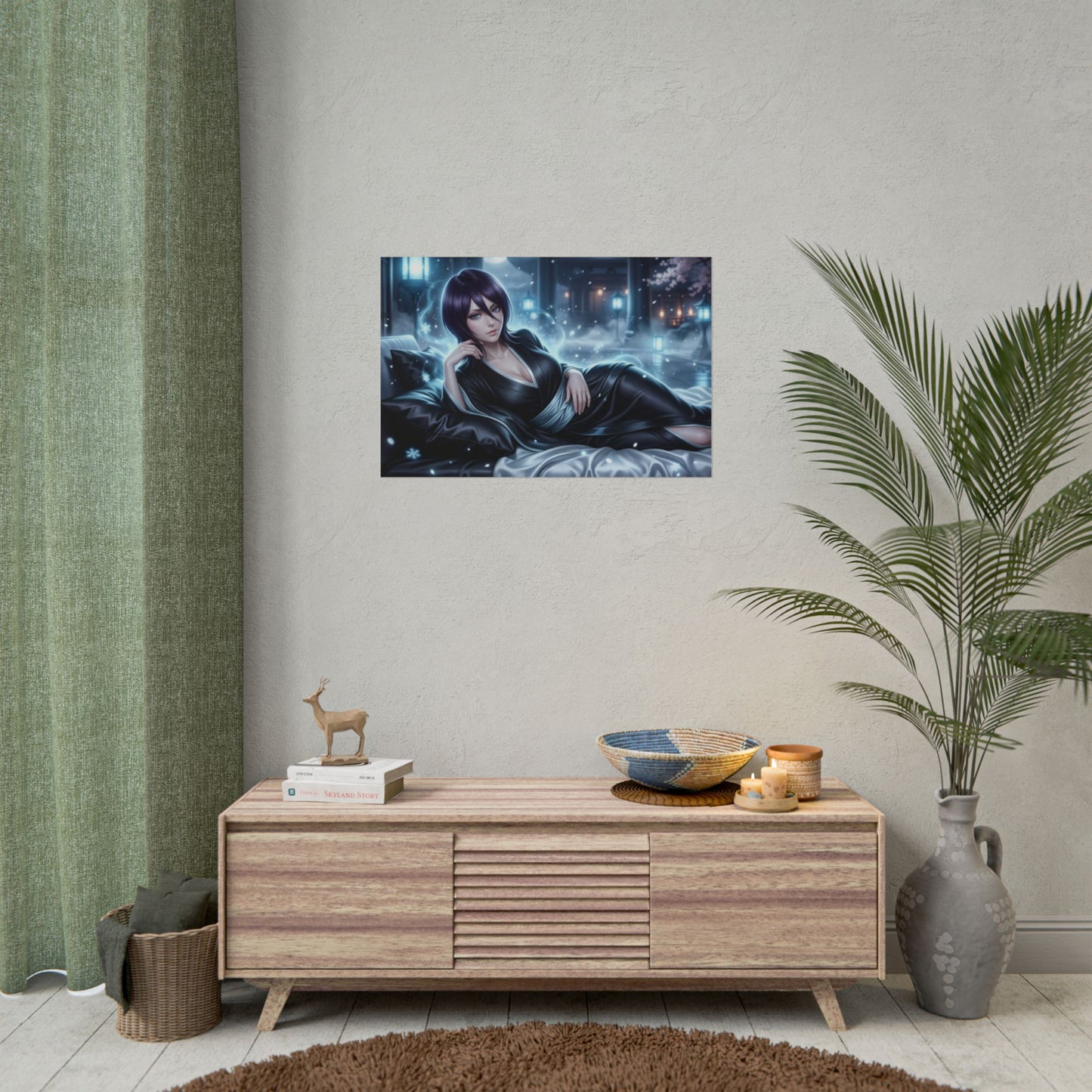 Rukia Kuchiki Poster, Bleach Wall Art, Anime Print, Room Decor
