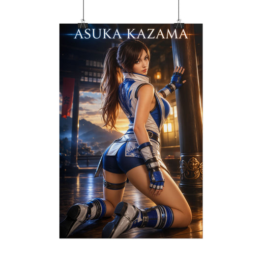 Tekken Asuka Kazama Collectible Poster Wall Art Print for Gamer Room