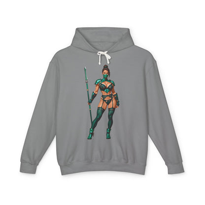 Jadefarbener Hoodie | MK11-Kämpfer-Hoodie | Anime-Kriegerinnen-Pullover