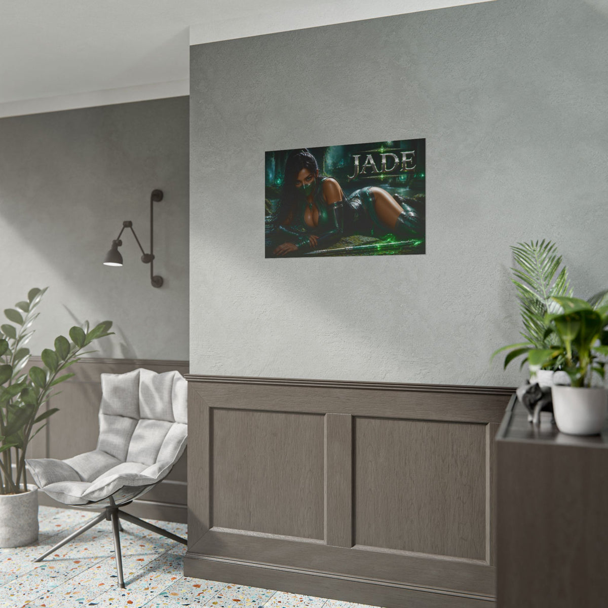 Jade Mortal Kombat Gaming Poster Wall Art Gamer Room Decor Collectible Print