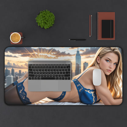 Supergirl Gaming Mouse Pad, Superhero Desk Mat, Comic Heroine Gaming Setup