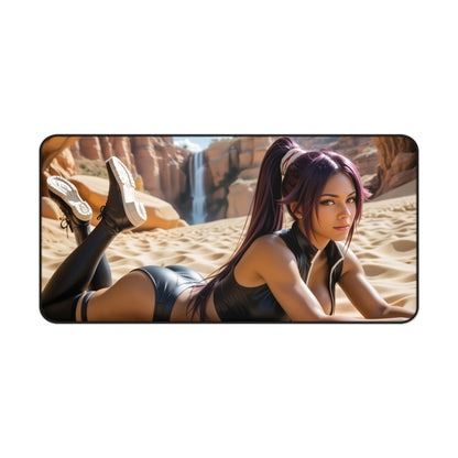 Килимок для миші Yoruichi Shihouin для ігор, килимок для столу Bleach, комплект аніме-дівчини-воїна
