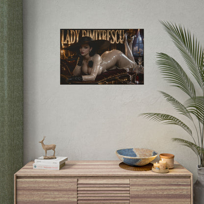 Lady Dimitrescu Resident Evil Poster Gaming Wall Art Gamer Room Decor Art Print