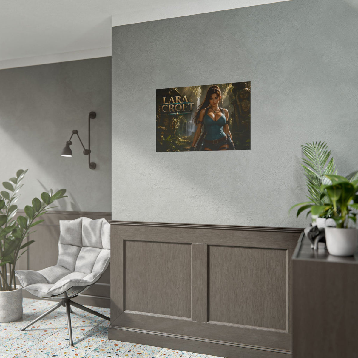Lara Croft Character Poster Tomb Raider Gaming Setup Wall Decor Collector Print