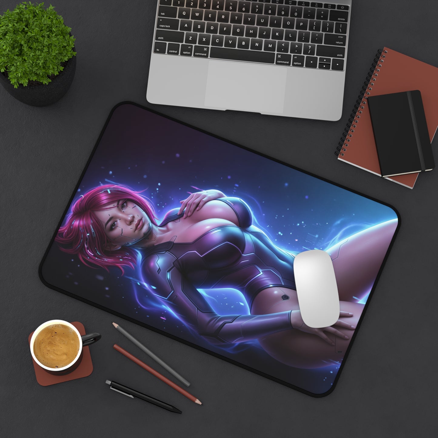 Cyberpunk Mouse Pad, Songbird Desk Mat, Anime Mouse Pad