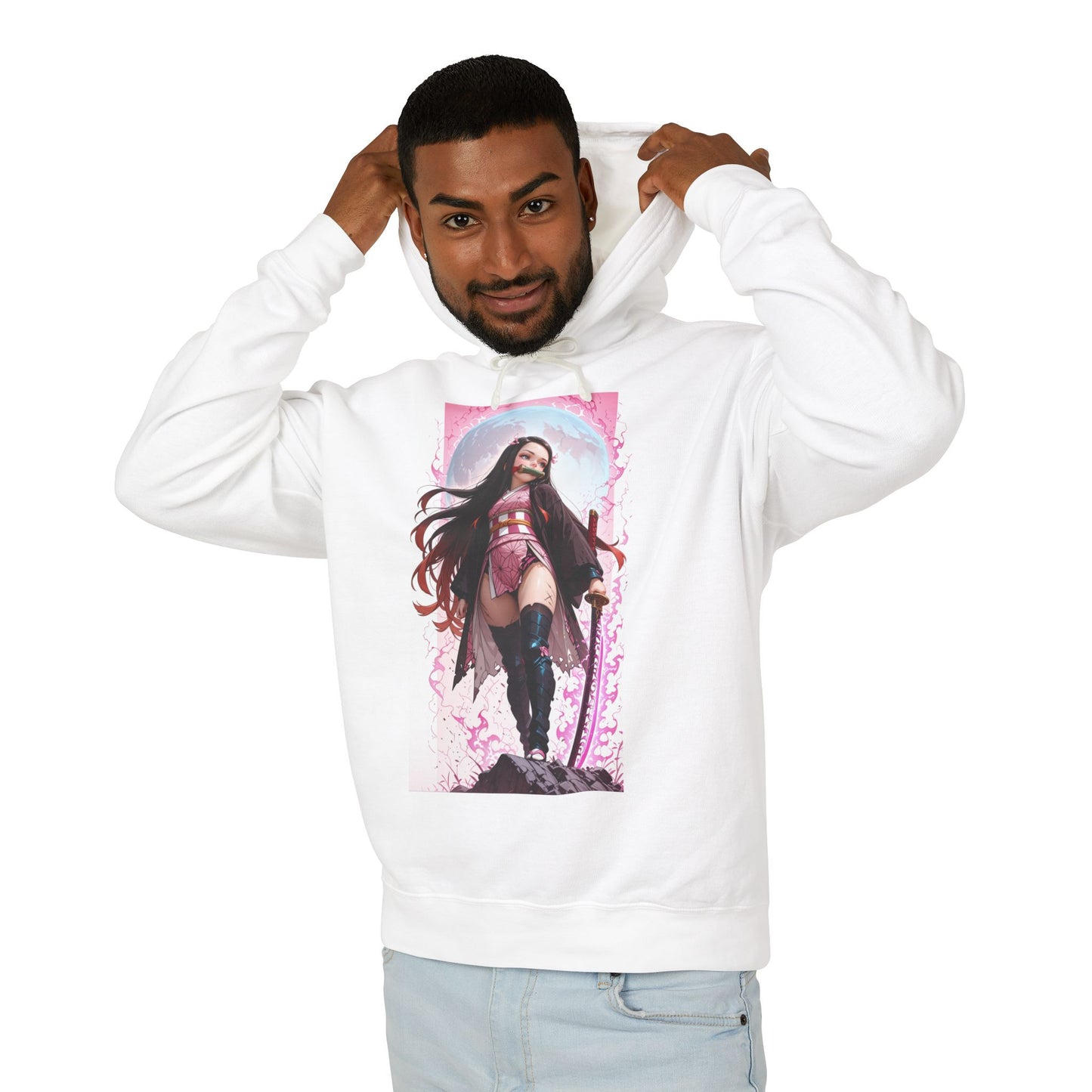 Nezuko Kamado Hoodie | Anime Demon Hoodie | Demon Slayer Warrior Pullover