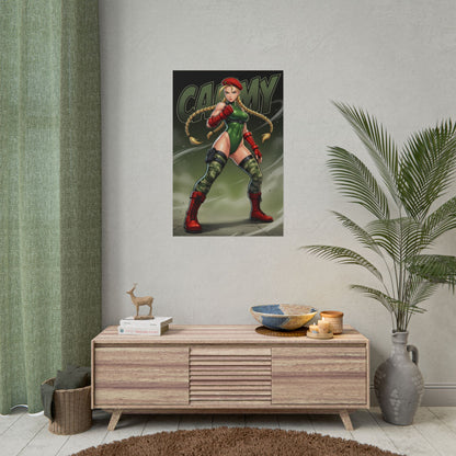 Cammy White Street Fighter Poster, Street Fighter Wall Art, Fighting Game Girl Print, Gamer Room Decor, Game Gift