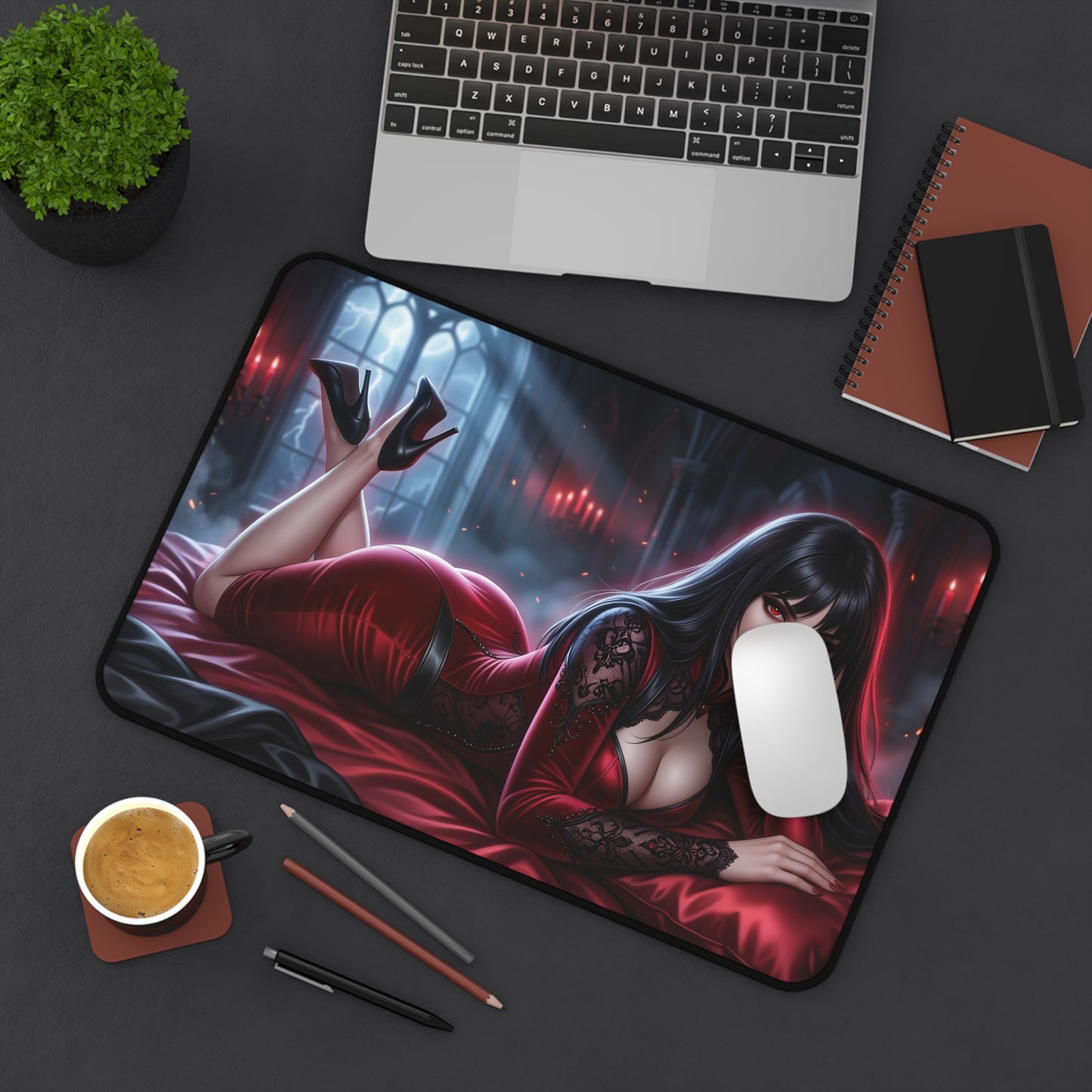 Vampirella Mouse Pad, Horror Desk Mat, Gamer Gift XXL