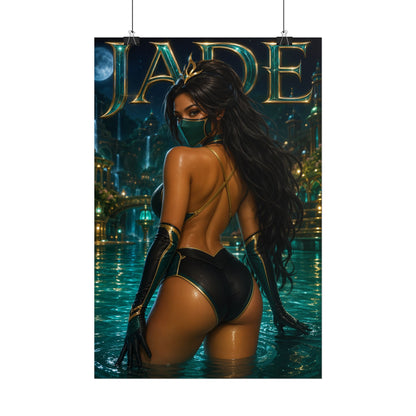 Jade Character Poster Mortal Kombat Gamer Gift Gaming Setup Wall Decor Print