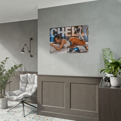Gaming Wall Art Chell Portal Poster Game Room Decor Gamer Gift Print