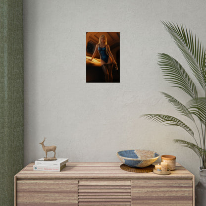 Samus Aran Poster – Sci Fi Wall Art Print, Classic Space Hero Decor