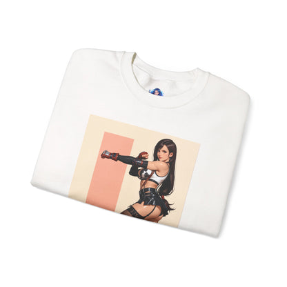 Толстовка Tifa Lockhart, FF7 Heroine Crewneck, вуличний одяг для колекціонерів у ігровому стилі