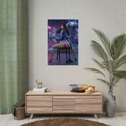 D.Va Poster Overwatch Wall Art Print Gaming Room Decor