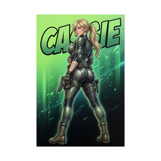 Cassie Cage Mortal Kombat Poster, Mortal Kombat Wall Art Print, Fighter Girl Decor, Gaming Room Wall Art, Gamer Gift