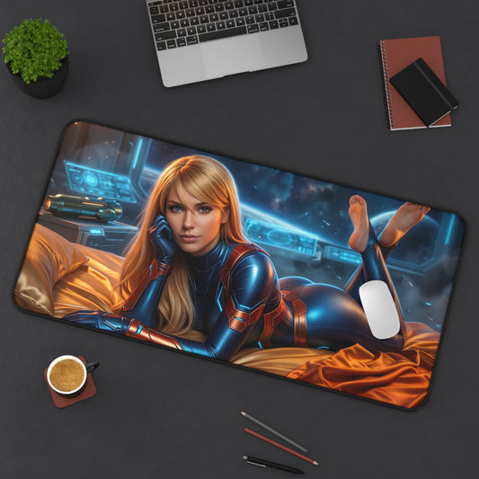 Samus Mouse Pad, Samus Aran Desk Mat, Gamer Gift XXL