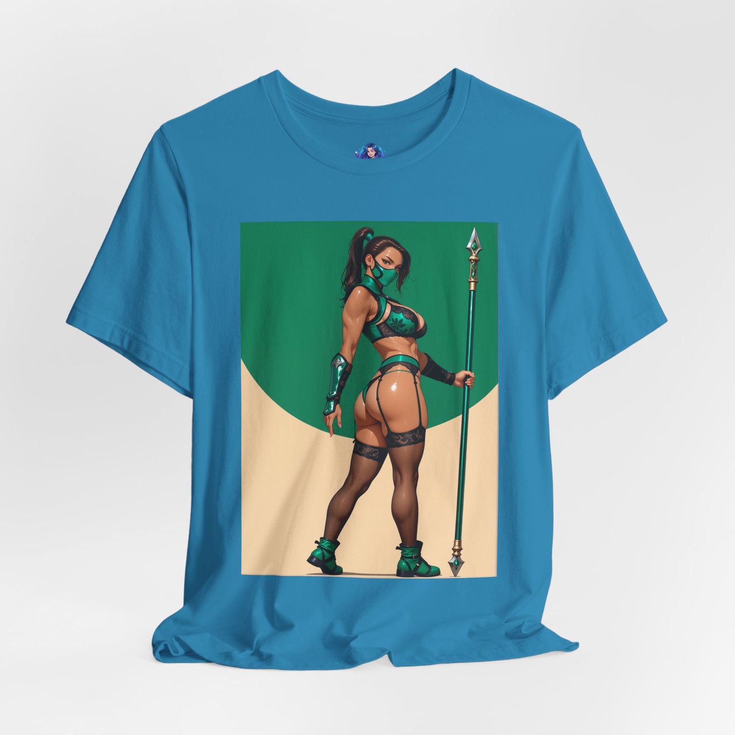 Jade Grafik-T-Shirt | Mortal Kombat T-Shirt für Otakus und Kampfspielfans | Sexy Ninja-Shirt