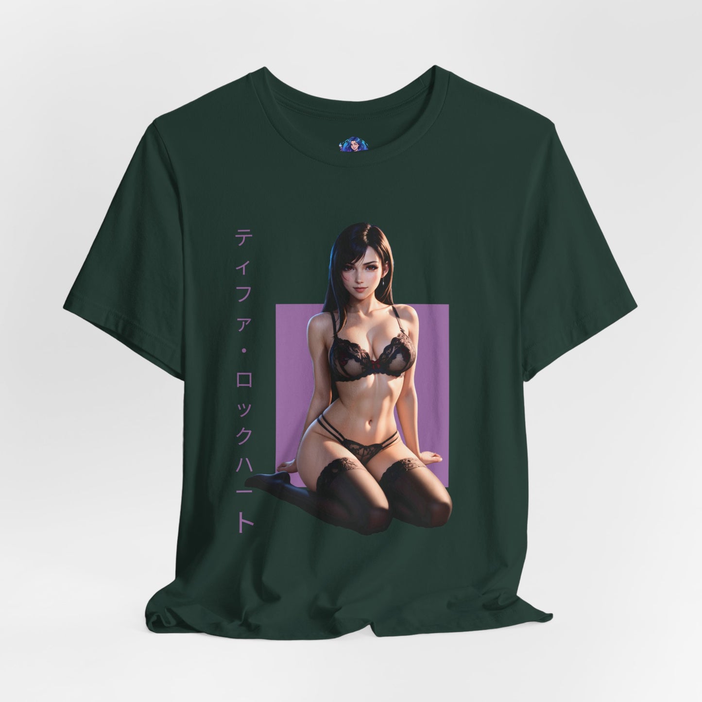 Tifa Lockhart T-Shirt | Final Fantasy VII Shirt für Otaku- und Gamer-Fans | Shirt für starke Heldinnen