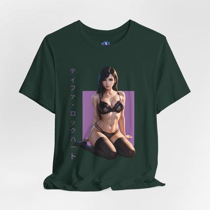 Tifa Lockhart T-Shirt | Final Fantasy VII Shirt für Otaku- und Gamer-Fans | Shirt für starke Heldinnen