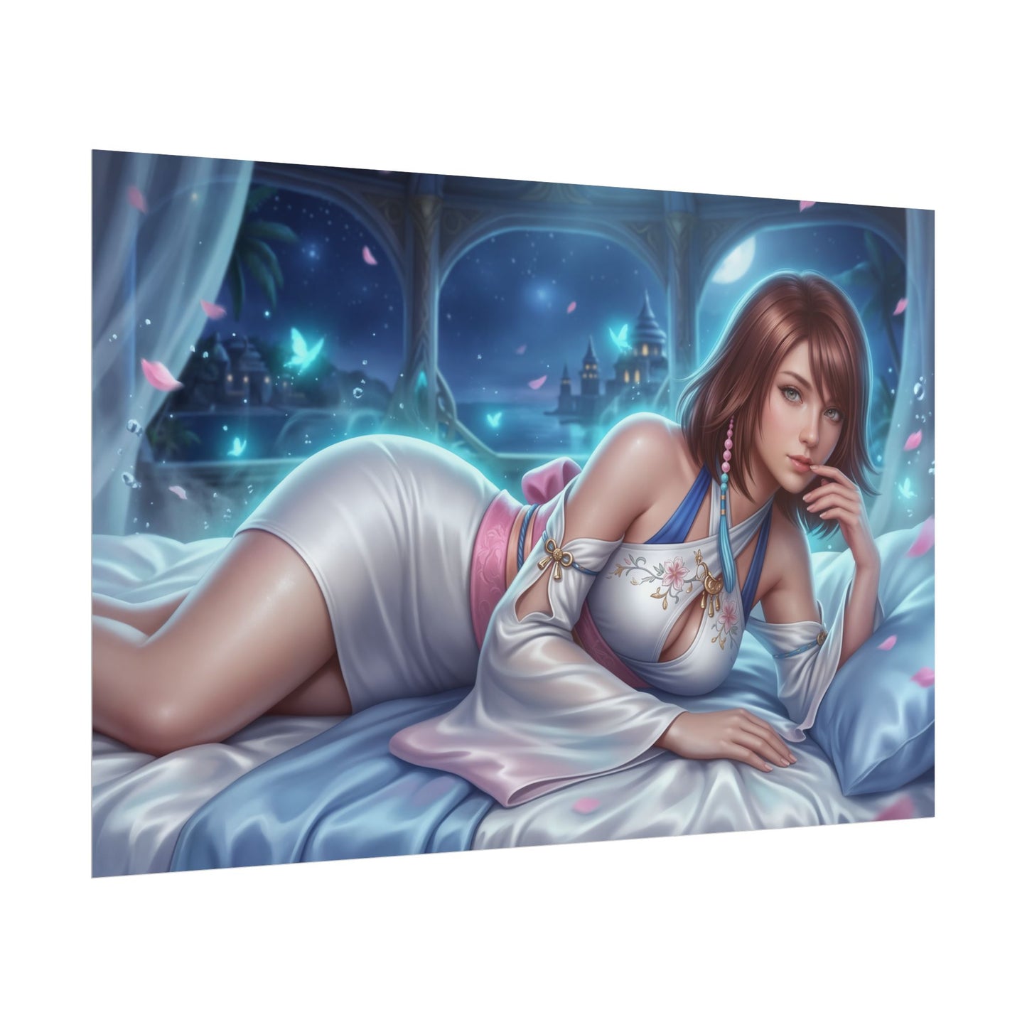 Yuna Final Fantasy Poster, Gaming Wall Art, Fantasy Print Decor