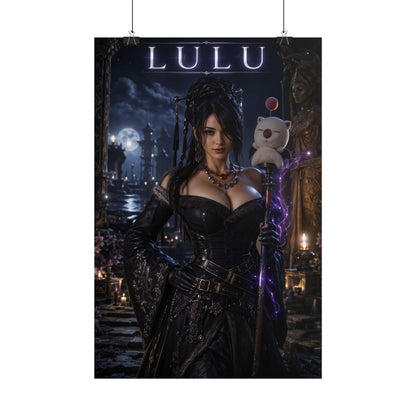 Lulu Final Fantasy Poster, FFX Wall Art, Fantasy Print, Gamer Decor