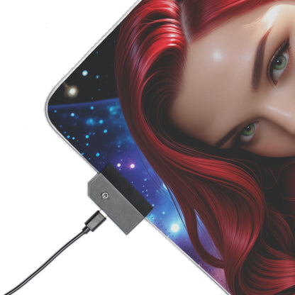 Jessica Rabbit Schreibtischunterlage – LED RGB-Pad, Waifu Anime Girl Gaming-Setup