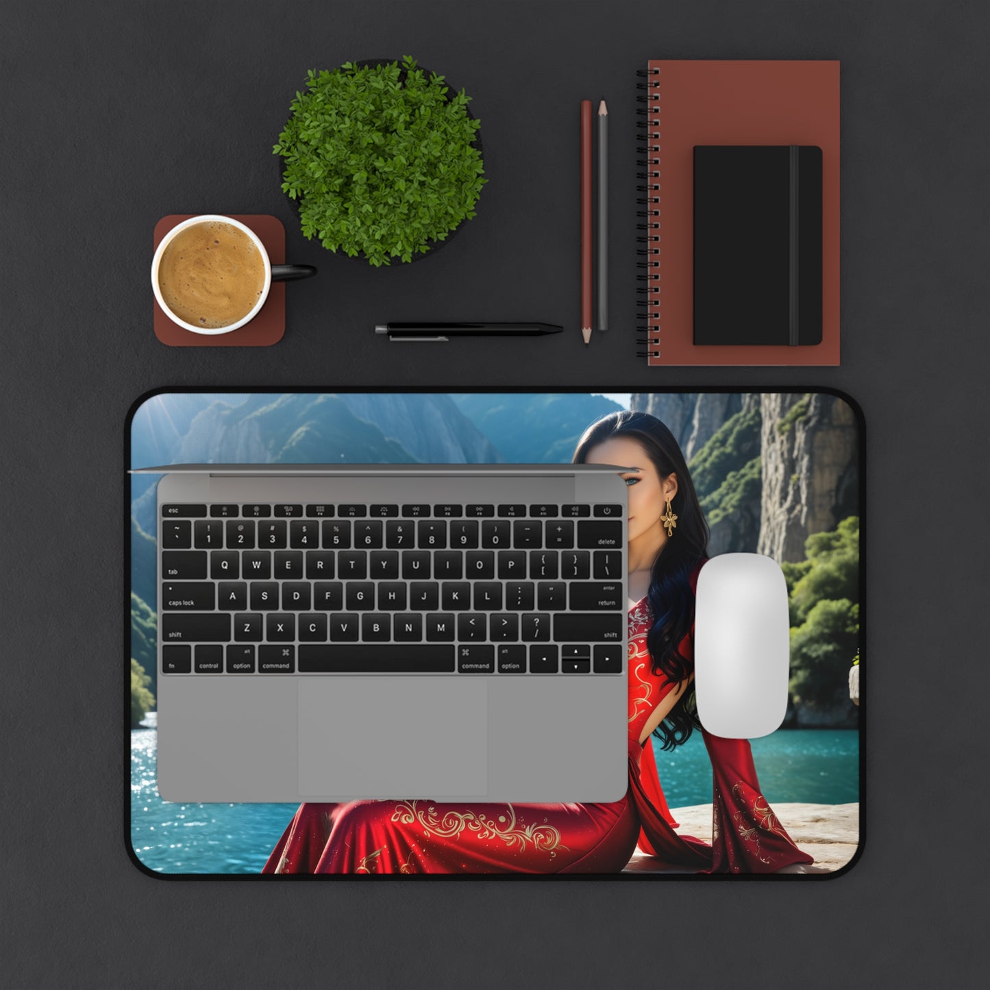 Gaming-Mauspad – Boa Hancock Schreibtischunterlage, Anime-Kämpferin, großes Schreibtischpad