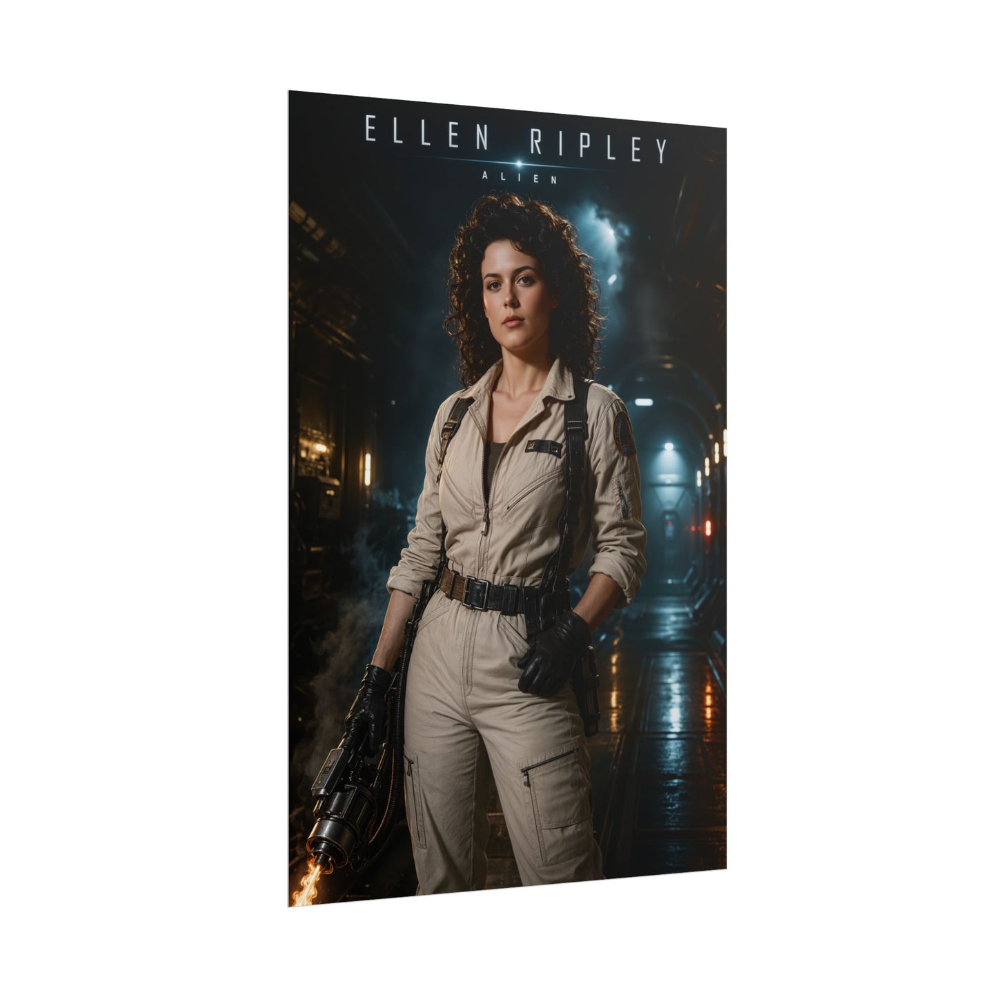 Ellen Ripley Poster, Alien Movie Wall Art, Sci Fi Poster, Gamer Decor