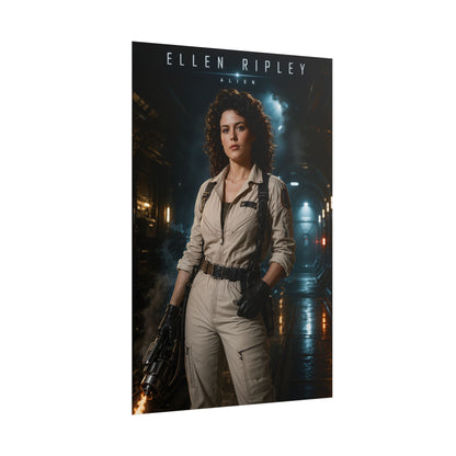 Ellen Ripley Poster, Alien Movie Wall Art, Sci Fi Poster, Gamer Decor