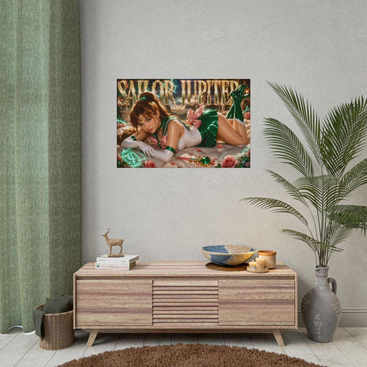 Anime Room Decor Sailor Jupiter Sailor Moon Poster Wall Art Character Print