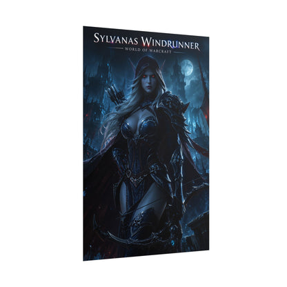 Sylvanas Windrunner Poster, Warcraft Wall Art, Fantasy Print, Gamer Decor