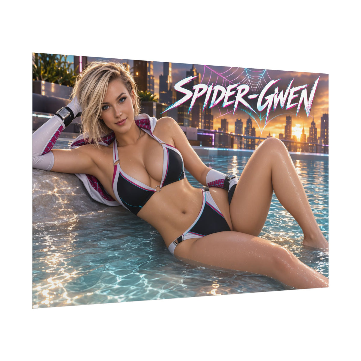 Spider Gwen Comic Poster Character Wall Art Collector Room Decor Art Print