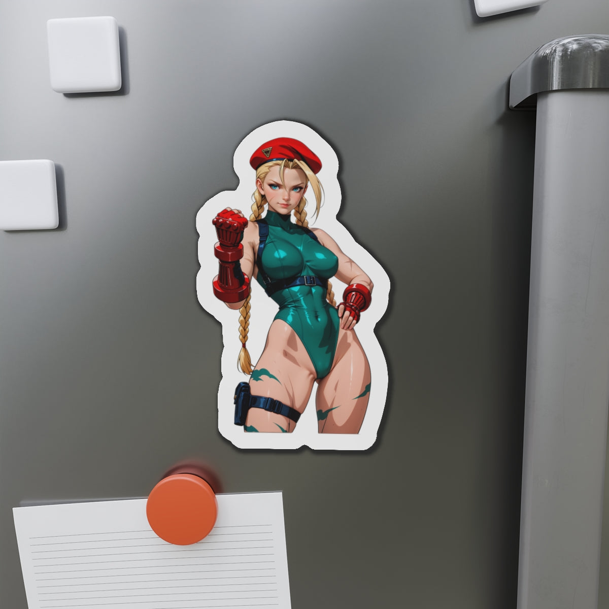 Cammy White Magnet – Street Fighter Anime Girl Fridge Magnet, Hot Fighter Decor