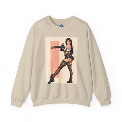 Толстовка Tifa Lockhart, FF7 Heroine Crewneck, вуличний одяг для колекціонерів у ігровому стилі