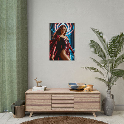 Scarlet Witch Artwork – Dramatic Heroine Poster for Stylish Home Decor