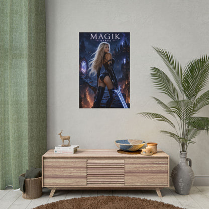 Magik Poster, Marvel Wall Art, Comic Book Print, Fantasy Decor