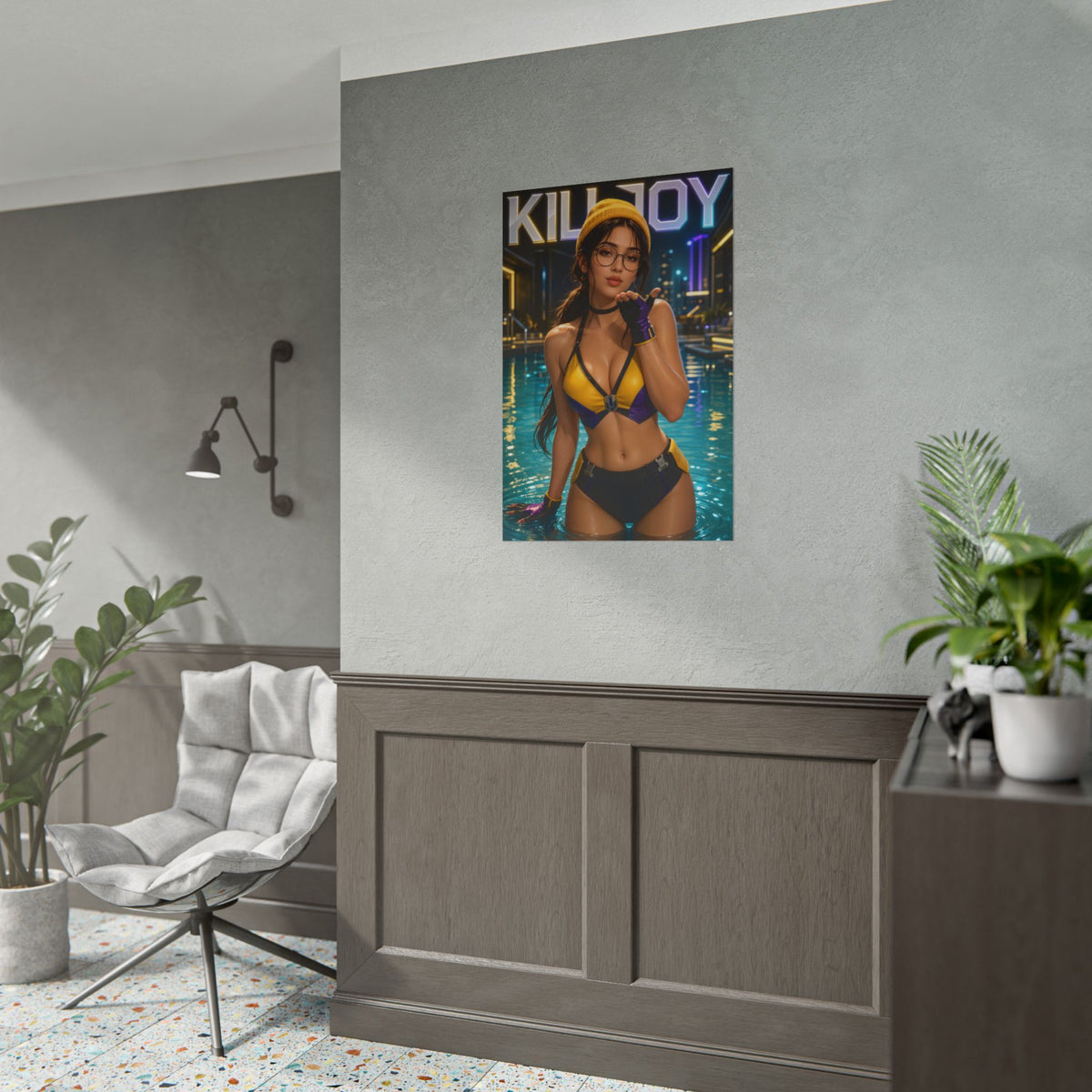 Killjoy Character Poster Valorant Gamer Gift Gaming Setup Wall Decor Print