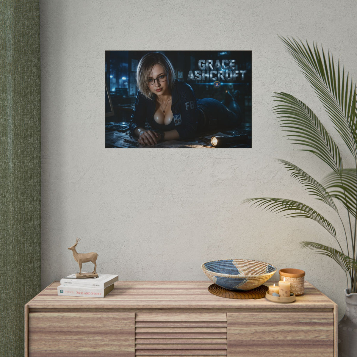 Gaming Wall Art Grace Ashcroft Poster Game Room Decor Gamer Gift Art Print