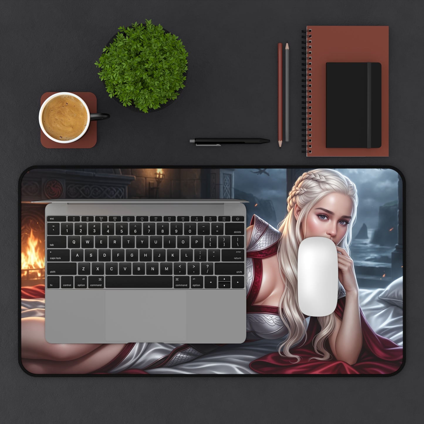 Game of Thrones Mouse Pad, Daenerys Desk Mat, Gamer Gift