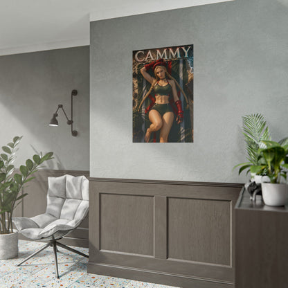Cammy Street Fighter Gaming Poster Wall Art Gamer Room Decor Collectible Print