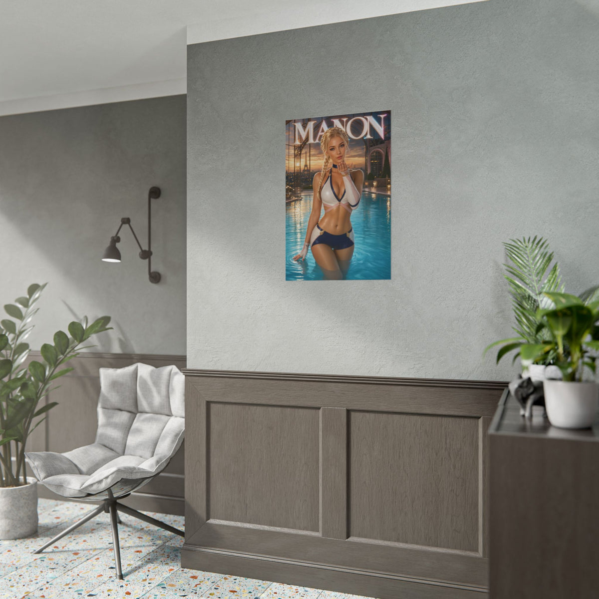 Gaming Wall Art Manon Street Fighter Poster Bedroom Game Room Decor Art Print