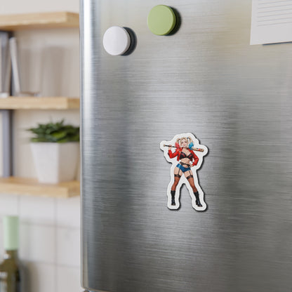 Harley Quinn Magnet – Anime-Bösewicht-Magnet, süße Comic-Kühlschrankdekoration