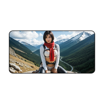 Килимок для миші Mikasa Ackerman, килимок для столу «Атака титанів», набір для гри воїн з аніме
