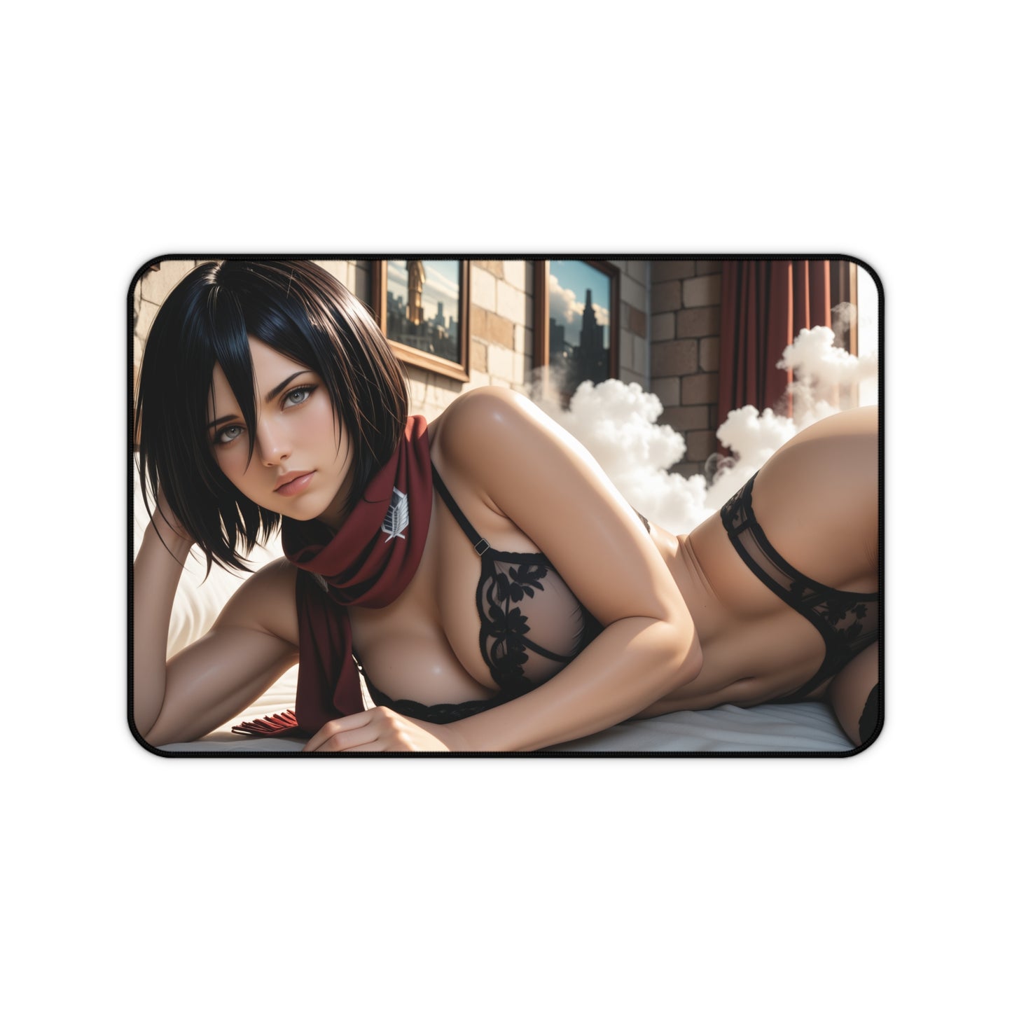 Килимок для столу Mikasa Ackerman, килимок для миші Attack on Titan Heroin, налаштування ігрового столу для аніме