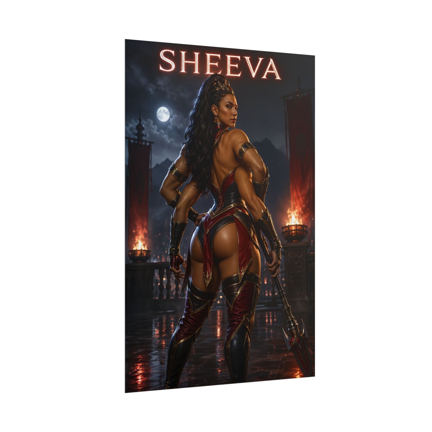 Mortal Kombat Sheeva Poster Shokan Warrior Wall Art Print