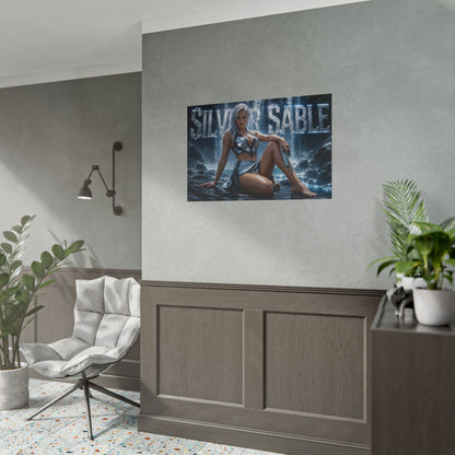 Silver Sable Character Poster Comic Style Wall Decor Bedroom Collector Gift
