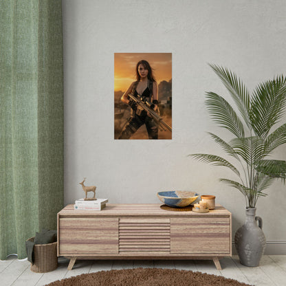 Quiet Metal Gear Poster, Metal Gear Wall Art Print, Tactical Soldier Girl Decor, Action Game Artwork, Gamer Gift