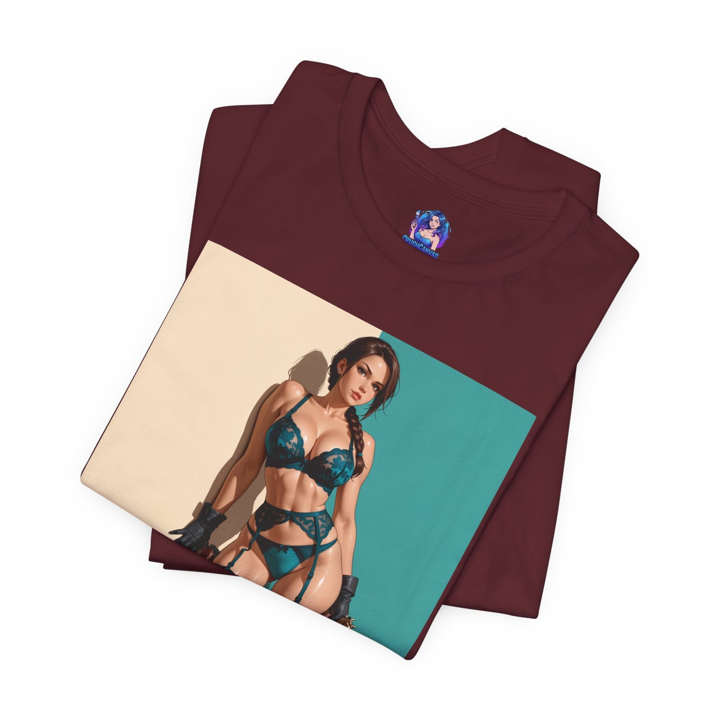 Lara Croft Shirt | Tomb Raider Anime-T-Shirt für Gamer &amp; Sammler | T-Shirt für starke Heldinnen