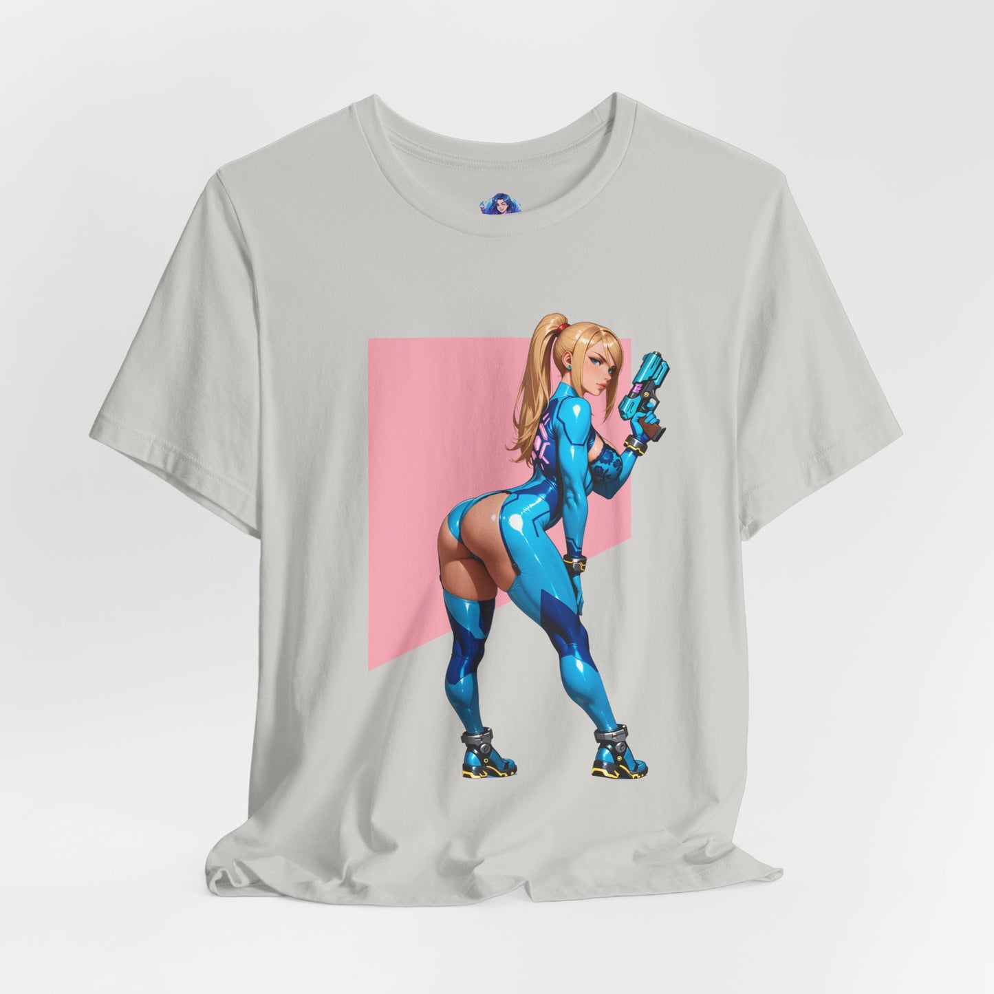 Samus Aran T-Shirt | Sci-Fi-Heldin-Shirt für Gamer und Otaku-Fans | Zero Suit Kriegerin-Shirt